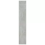 3-részes betonszürke könyv-/TV-szekrényszett 180 x 30 x 180 cm