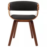 2 db szürke hajlított fa és szövet étkezőszék