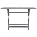 7-részes szürke tömör akácfa kerti étkezőgarnitúra