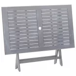 7-részes szürke tömör akácfa kerti étkezőgarnitúra