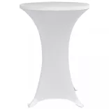 4 db fehér sztreccs asztalterítő bárasztalhoz Ø70 cm