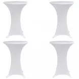 4 darab fehér sztreccs asztalterítő bárasztalhoz Ø80 cm