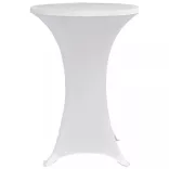 4 darab fehér sztreccs asztalterítő bárasztalhoz Ø80 cm