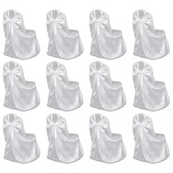 12 db fehér esküvői/bankett székszoknya