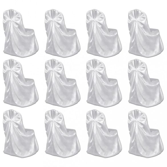 12 db fehér esküvői/bankett székszoknya