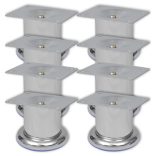 8 db kerek króm kanapéláb 60 mm