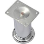 8 darab kerek króm kanapéláb 120 mm