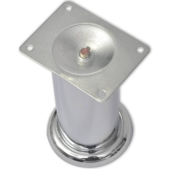 8 darab kerek króm kanapéláb 120 mm
