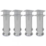 8 darab kerek króm kanapéláb 180 mm