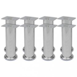 8 darab kerek króm kanapéláb 180 mm