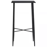 5-részes fekete szövet bárszett