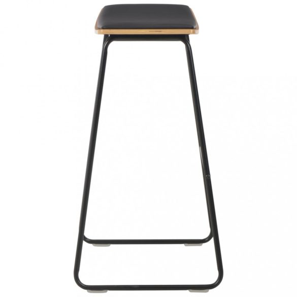 2 darab fekete műbőr bárszék