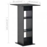 280206  Bar Table Black 60x60x110 cm