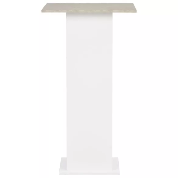 fehér és betonszürke bárasztal 60 x 60 x 110 cm