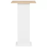 fehér és sonoma tölgy színű bárasztal 60 x 60 x 110 cm