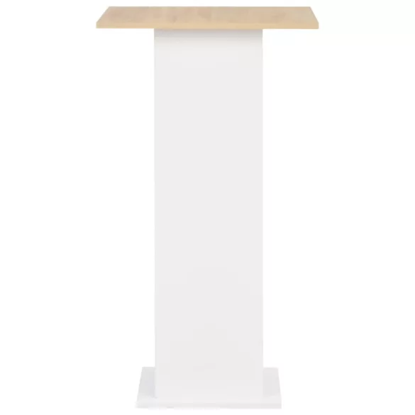fehér és sonoma tölgy színű bárasztal 60 x 60 x 110 cm