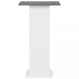 fehér és antracitszürke bárasztal 60 x 60 x 110 cm