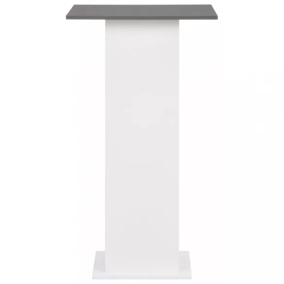 fehér és antracitszürke bárasztal 60 x 60 x 110 cm