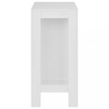 fehér bárasztal polccal 110 x 50 x 103 cm