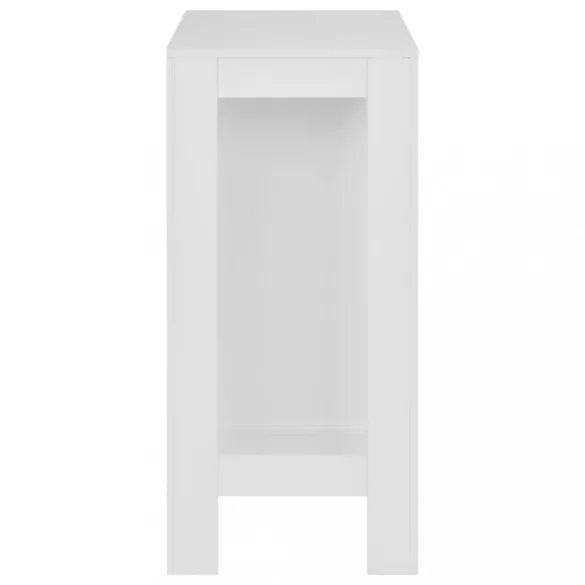 fehér bárasztal polccal 110 x 50 x 103 cm