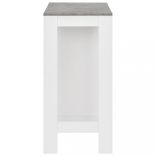 fehér bárasztal polccal 110 x 50 x 103 cm