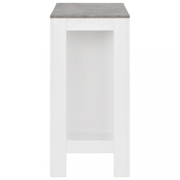 fehér bárasztal polccal 110 x 50 x 103 cm