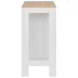 fehér bárasztal polccal 110 x 50 x 103 cm