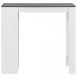 fehér bárasztal polccal 110 x 50 x 103 cm