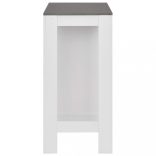 fehér bárasztal polccal 110 x 50 x 103 cm