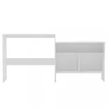 fehér bárasztal 2 asztallappal 130 x 40 x 120 cm