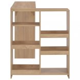 tölgy-színű bárasztal mozgatható polccal 138 x 39 x 110 cm