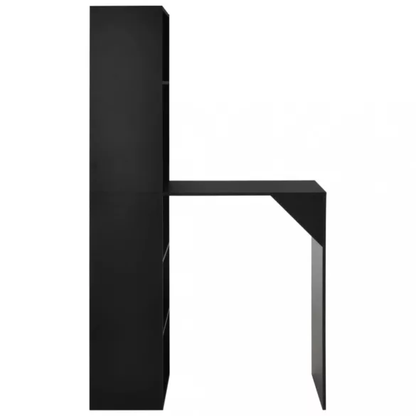 fekete bárasztal szekrénnyel 115 x 59 x 200 cm