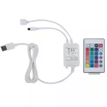 fehér LED-es műbőr ágykeret 120 x 200 cm