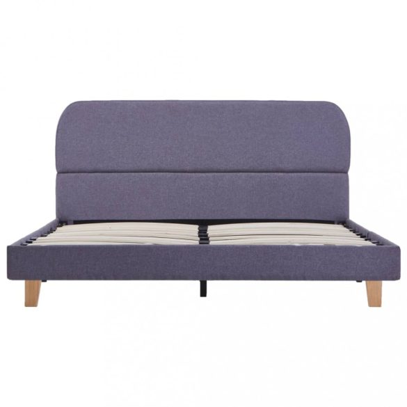 világosszürke szövetkárpitozású ágykeret 140x200 cm