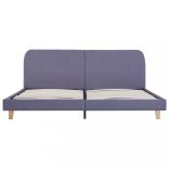 világosszürke szövetkárpitozású ágykeret 180 x 200 cm