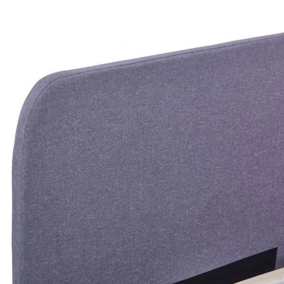 világosszürke szövetkárpitozású ágykeret 180 x 200 cm