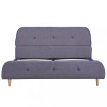 világosszürke szövetkárpitozású ágykeret 140x200 cm