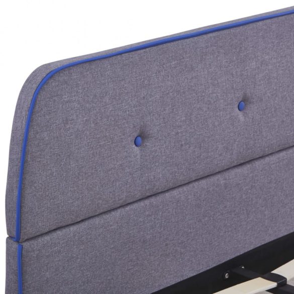 világosszürke szövetkárpitozású ágykeret 140x200 cm