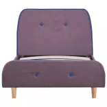 tópszínűa szövet ágykeret 90 x 200 cm