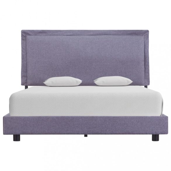 világosszürke szövetkárpitozású ágykeret 140x200 cm