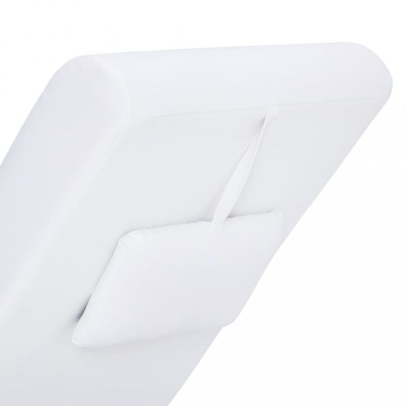 fehér masszázsfunkciós műbőr dívány párnával