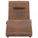 barna masszázsfunkciós művelúr dívány párnával