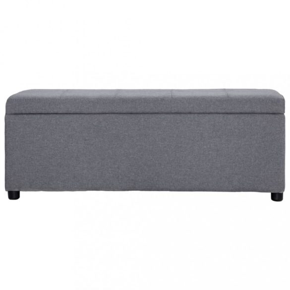 világosszürke poliészter pad tárolórekesszel 116 cm