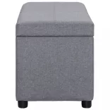 világosszürke poliészter pad tárolórekesszel 116 cm