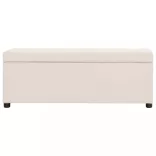 krémszínű poliészter pad tárolórekesszel 116 cm