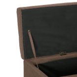 barna poliészter pad tárolórekesszel 116 cm