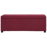 bordó poliészter pad tárolórekesszel 116 cm