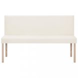 krémszínű műbőr pad 139,5 cm