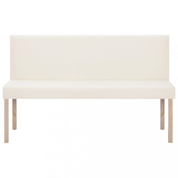 krémszínű műbőr pad 139,5 cm