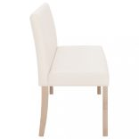 krémszínű műbőr pad 139,5 cm